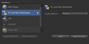Unity3d supported platforms
