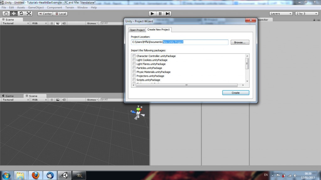 Unity GUI Tutorial code player health bar javascript OnGUI example